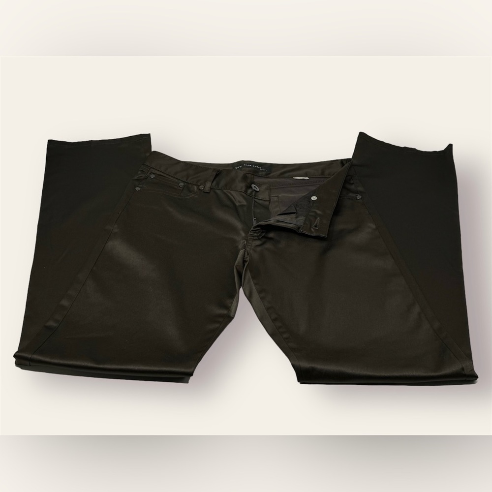 🛍️SALE🛍️ Zara Basic Satin Jeans / Pants / Trousers (Brown) - Picture 7 of 16